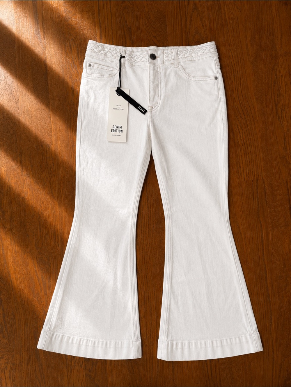 River Island White Flare Jeans US Sz 8